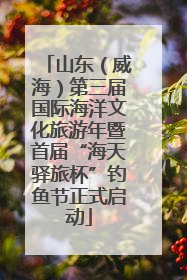 山东（威海）第三届国际海洋文化旅游年暨首届“海天驿旅杯”钓鱼节正式启动