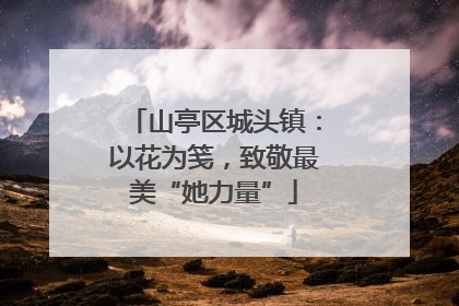 山亭区城头镇：以花为笺，致敬最美“她力量”