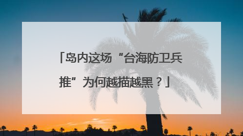 岛内这场“台海防卫兵推”为何越描越黑？