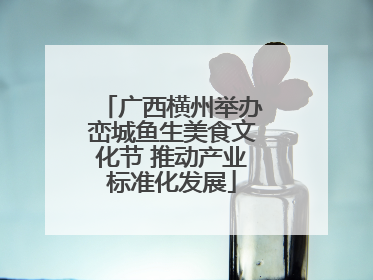 广西横州举办峦城鱼生美食文化节 推动产业标准化发展
