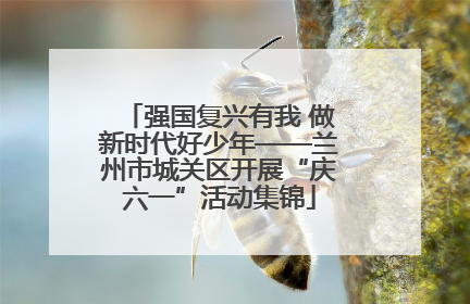 强国复兴有我 做新时代好少年——兰州市城关区开展“庆六一”活动集锦