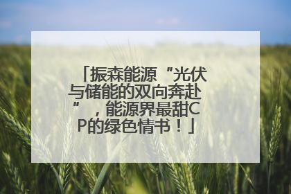 振森能源“光伏与储能的双向奔赴”，能源界最甜CP的绿色情书！