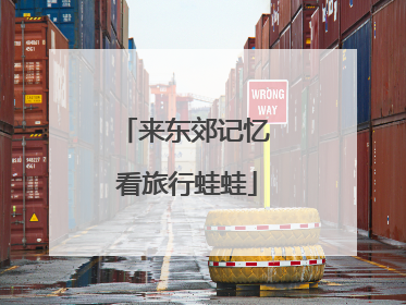 来东郊记忆 看旅行蛙蛙