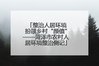 整治人居环境 扮靓乡村“颜值”——菏泽市农村人居环境整治侧记