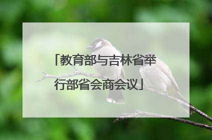 教育部与吉林省举行部省会商会议