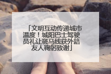 文明互动传递城市温度！城阳巴士驾驶员礼让斑马线获外籍友人鞠躬致谢