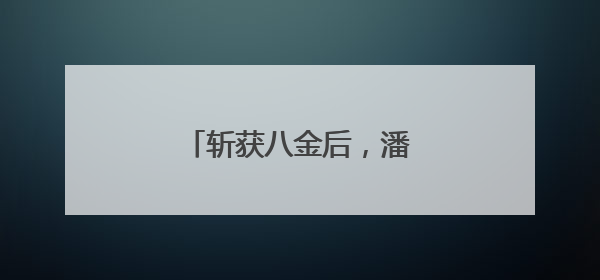 斩获八金后，潘展乐这样说……