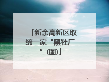 新余高新区取缔一家“黑鞋厂”(图)