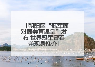 朝阳区“冠军面对面美育课堂”发布 世界冠军曾春蕾现身推介