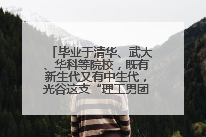 毕业于清华、武大、华科等院校，既有新生代又有中生代，光谷这支“理工男团”为何“出道”？