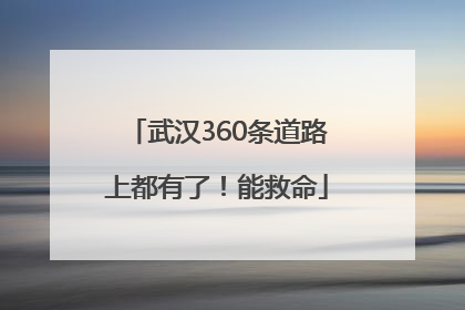 武汉360条道路上都有了！能救命