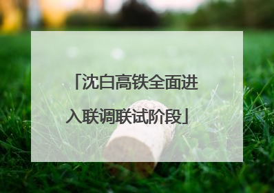 沈白高铁全面进入联调联试阶段