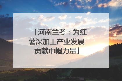 河南兰考：为红薯深加工产业发展贡献巾帼力量