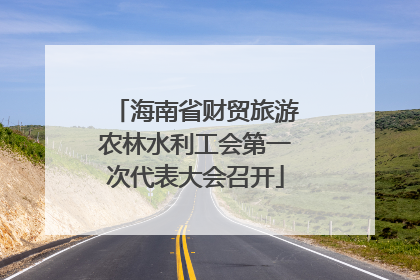 海南省财贸旅游农林水利工会第一次代表大会召开