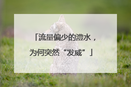 流量偏少的澧水，为何突然“发威”