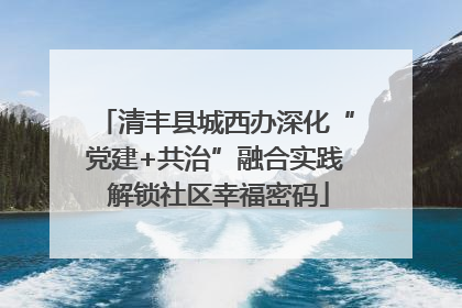 清丰县城西办深化“党建+共治”融合实践 解锁社区幸福密码