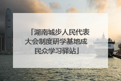 湖南城步人民代表大会制度研学基地成民众学习驿站