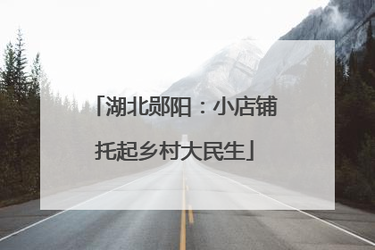 湖北郧阳：小店铺托起乡村大民生