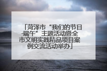 菏泽市“我们的节日·端午”主题活动暨全市文明实践精品项目案例交流活动举办
