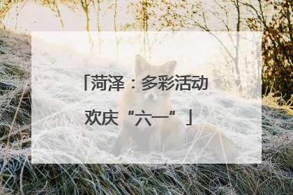菏泽：多彩活动 欢庆“六一”