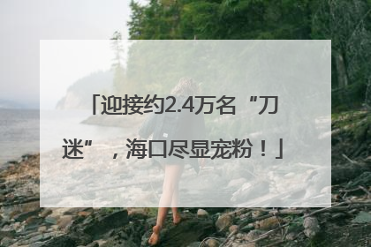 迎接约2.4万名“刀迷”，海口尽显宠粉！