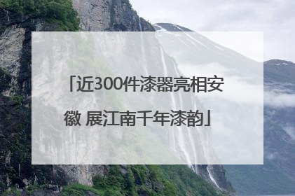 近300件漆器亮相安徽 展江南千年漆韵