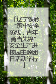 辽宁铁岭“筑牢安全防线，青年勇当先锋”安全生产进校园主题团日活动举行