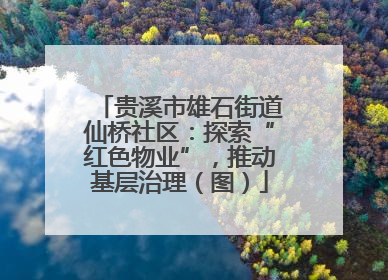 贵溪市雄石街道仙桥社区：探索“红色物业”，推动基层治理（图）