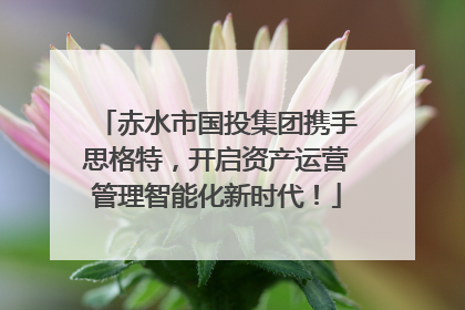 赤水市国投集团携手思格特，开启资产运营管理智能化新时代！
