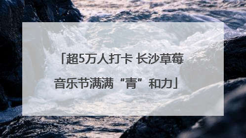 超5万人打卡 长沙草莓音乐节满满“青”和力