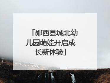 郧西县城北幼儿园萌娃开启成长新体验