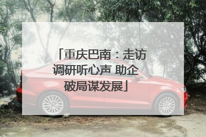 重庆巴南：走访调研听心声 助企破局谋发展