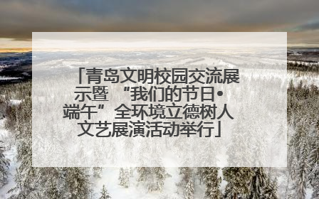 青岛文明校园交流展示暨 “我们的节日•端午”全环境立德树人文艺展演活动举行