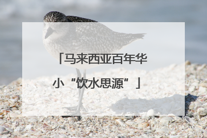 马来西亚百年华小“饮水思源”