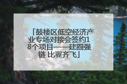 鼓楼区低空经济产业专场对接会签约18个项目——建圈强链 比翼齐飞