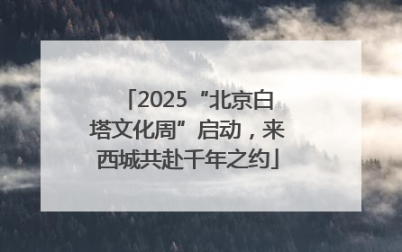 2025“北京白塔文化周”启动，来西城共赴千年之约