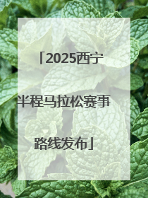 2025西宁半程马拉松赛事路线发布