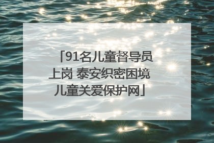 91名儿童督导员上岗 泰安织密困境儿童关爱保护网