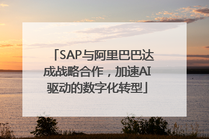 SAP与阿里巴巴达成战略合作，加速AI驱动的数字化转型